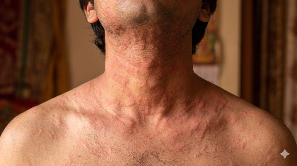 ಶೀತಪಿತ್ತ / ಅಲರ್ಜಿ ಗಂಧೆಗಳು (Urticaria) - RJR Herbal Hospitals Treatment ಶೀತಪಿತ್ತ / ಅಲರ್ಜಿ ಗಂಧೆಗಳು (Urticaria) - ಗಿಡಮೂಲಿಕೆ ಚಿಕಿತ್ಸೆ